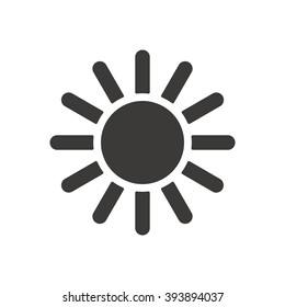   sun  icon, vector illustration. Flat design style