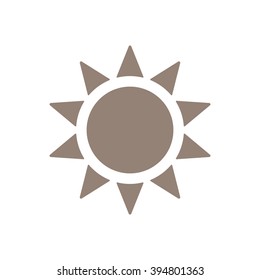   sun  icon, vector illustration. Flat design style