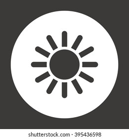   sun  icon, vector illustration. Flat design style