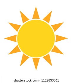 sun icon vector illustration isolated on white background