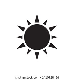 sun icon vector illustration logo template