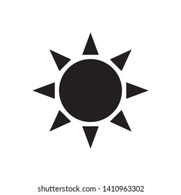 sun icon vector illustration logo template