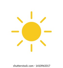 sun icon vector illustration logo template