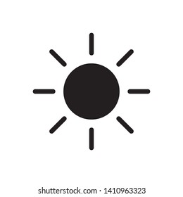 sun icon vector illustration logo template