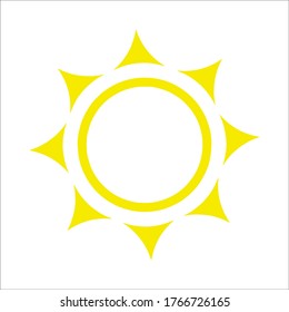 sun icon vector illustration logo template