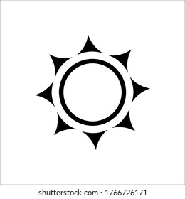 sun icon vector illustration logo template