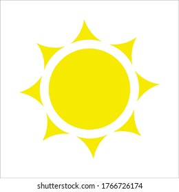 plantilla de logotipo de ilustración de vector de icono solar