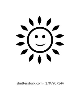 sun icon vector illustration logo template