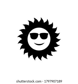 plantilla de logotipo de ilustración de vector de icono solar