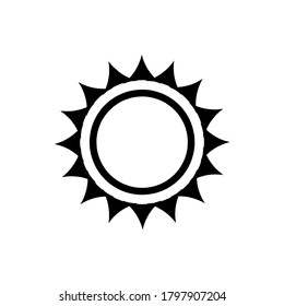 sun icon vector illustration logo template