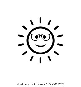 sun icon vector illustration logo template