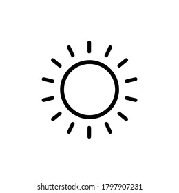 sun icon vector illustration logo template