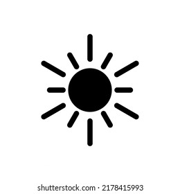 Sun icon vector illustration logo template for many purpose. Isolated on white background.