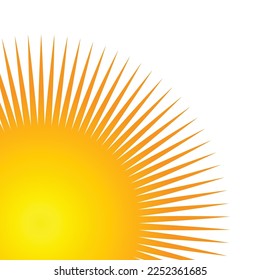 sun icon vector illustration logo design rays 