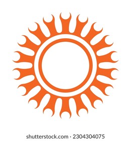 diseño de logotipo de ilustración de vector de icono solar
