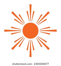 sun icon vector illustration logo design