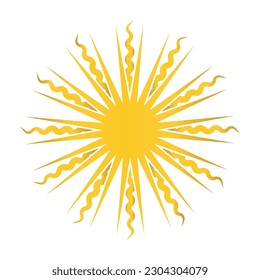 sun icon vector illustration logo design