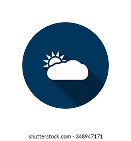 Sun icon, vector illustration. Modern design. Flat design style