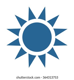 Sun  icon, vector illustration. Modern design. Flat design style
