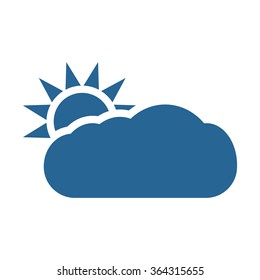 Sun icon, vector illustration. Modern design. Flat design style