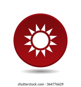 Sun  icon, vector illustration. Modern design. Flat design style