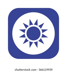 Sun  icon, vector illustration. Modern design. Flat design style