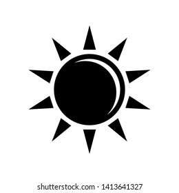 Sun Icon Vector Illustration on white background