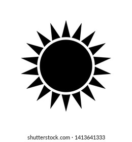 Sun Icon Vector Illustration on white background
