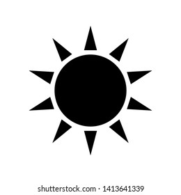 Sun Icon Vector Illustration on white background