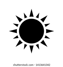 Sun Icon Vector Illustration on white background