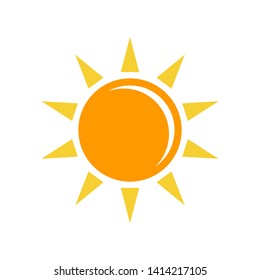 Sun Icon Vector Illustration on white background