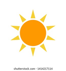 Sun Icon Vector Illustration on white background