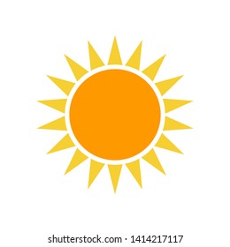 Sun Icon Vector Illustration on white background