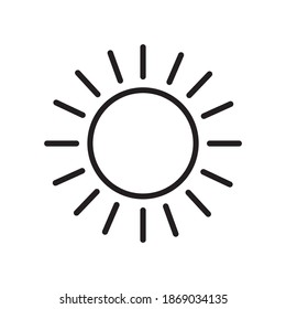 Sun icon vector illustration sign