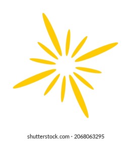 sun icon vector illustration sign