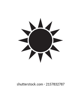 Sun icon vector illustration sign