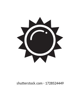 Sun Icon Vector Illustration Style