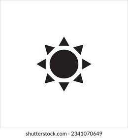 símbolo de ilustración del vector de icono solar