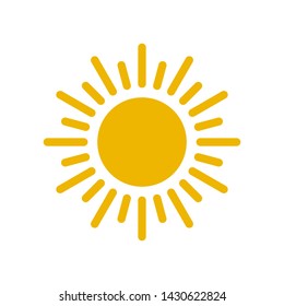 Sun icon vector illustration trendy design 