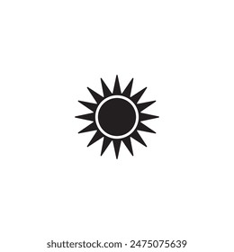 diseño de logotipo de ilustración de Vector de icono solar