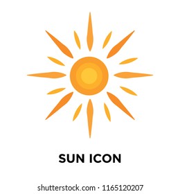 Sun icon vector isolated on white background, Sun transparent sign , weather symbols