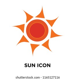 Sun icon vector isolated on white background, Sun transparent sign , nature symbols