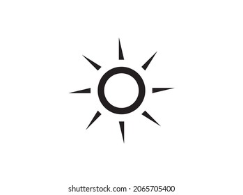 vector de icono solar aislado en blanco