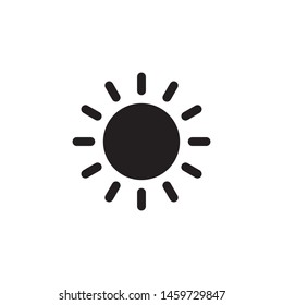 Sun icon vector isolated, sun symbol