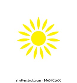 Sun icon vector isolated, sun symbol
