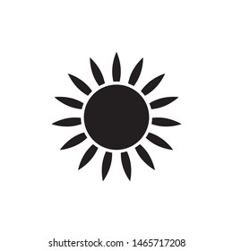 Sun icon vector isolated, sun symbol