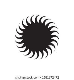 Sun icon vector isolated, sun symbol