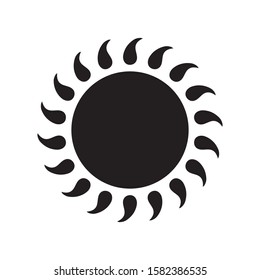 Sun icon vector isolated, sun symbol