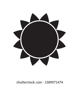 Sun icon vector isolated, sun symbol