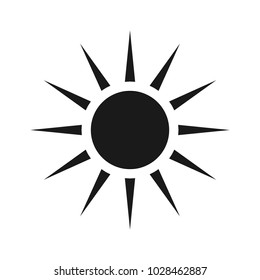 sun icon vector. Sun line vector icon